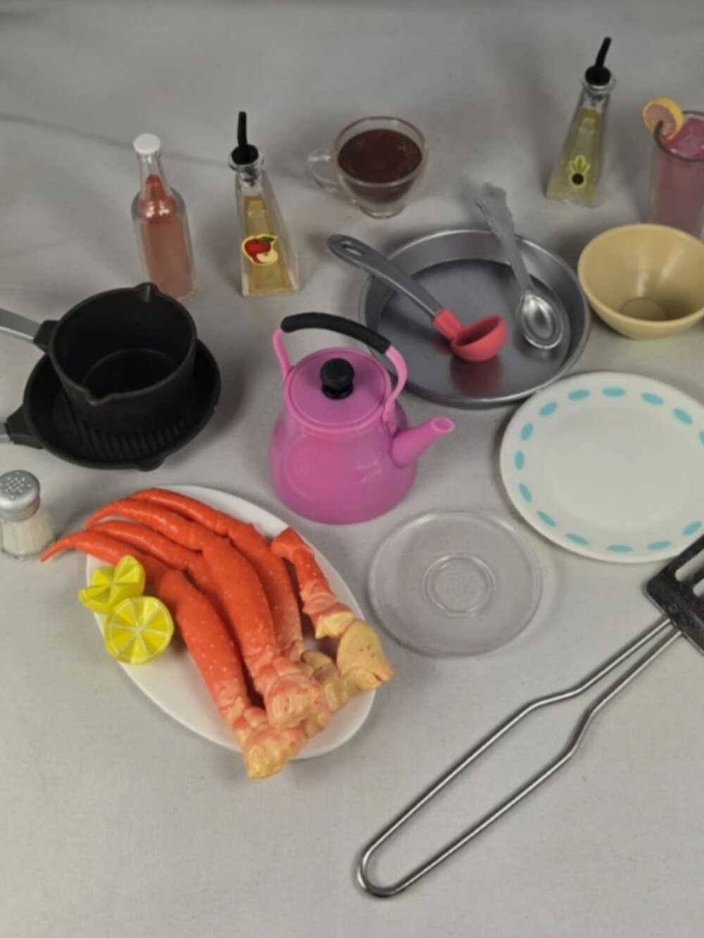 LOT Our Generation 18 pc Play Kitchen Set Food Dishes Pretend Doll Toys Plastic